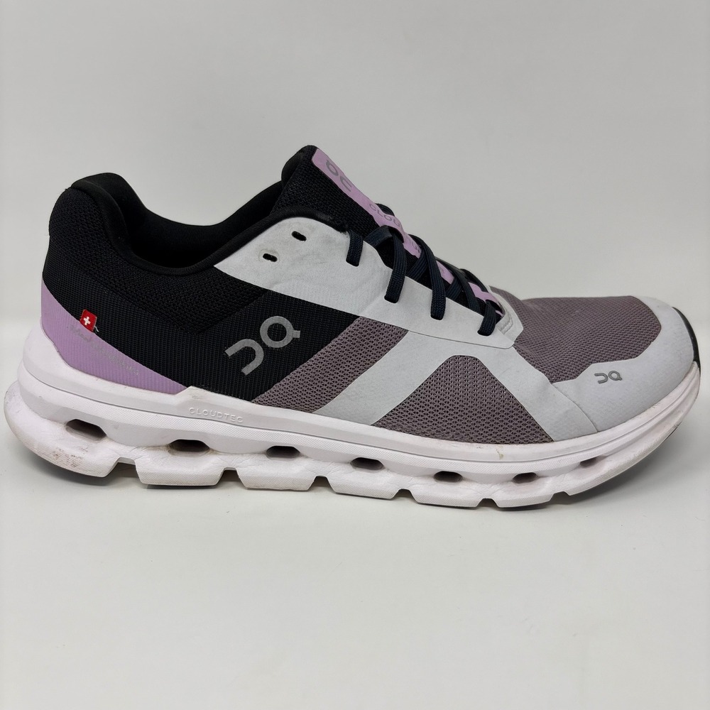 On Cloudrunner Women's Size 10.5 Purple Black Athletic Running Shoes (46.98641)